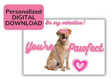 Dog Valentines Day Cards Custom Valentines Day Cards Dog - Etsy