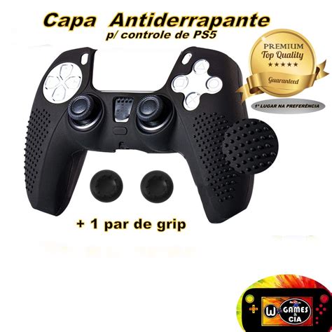 Capa Protetora De Controle Ps5 Silicone Antiderrapante Forte Par