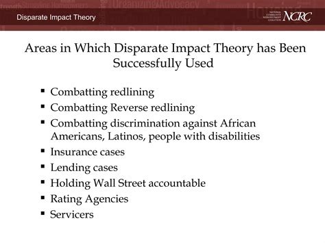 Michael Mitchell Disparate Impact Theory Ppt