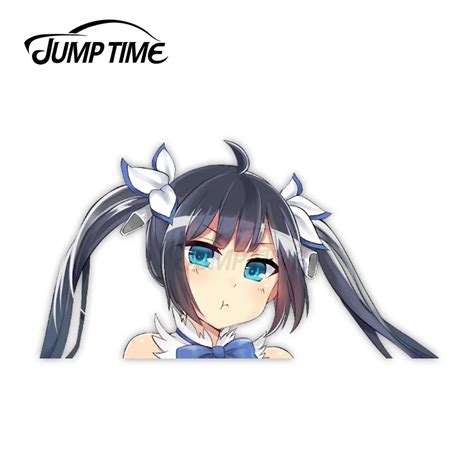 Jump Time DanMachi Hestia calcomanía de vinilo para chica de Anime