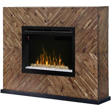 Dimplex Multi Fire Xd Harris 63 Inch Electric Fireplace Mantel Acrylic Ice Embers Acacia