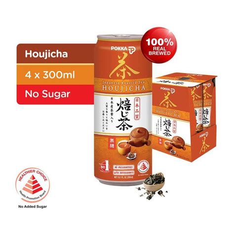 Pokka Houjicha Japanese Roasted Green Tea No Sugar Ml X Lazada