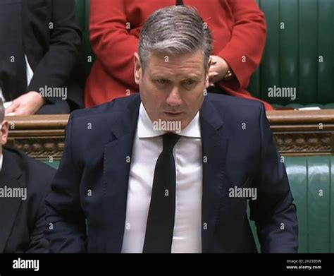 Labour Leader Keir Starmer Speaks During Prime Ministers Questions In