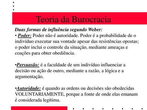 Teoria Burocrática Da Administração