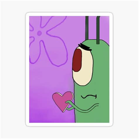 Sad Plankton Sticker For Sale By Artbymerenye Redbubble