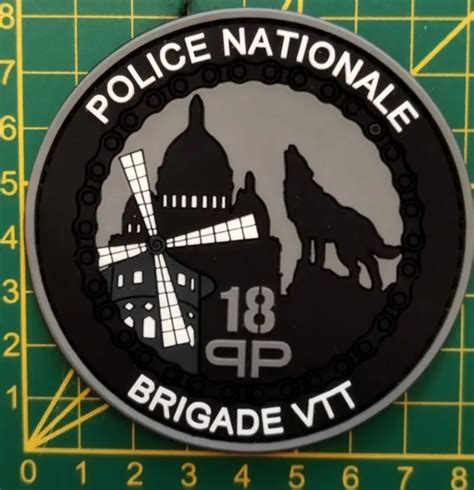 French Patch Ecusson Police Gendarmerie Velo Vtt Paris Montmartre