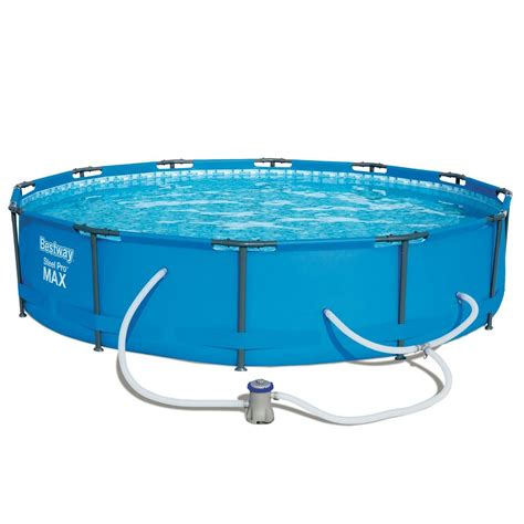 Bestway 12 X 30 Steel Pro MAX Above Ground Swimming Pool Set W Pump