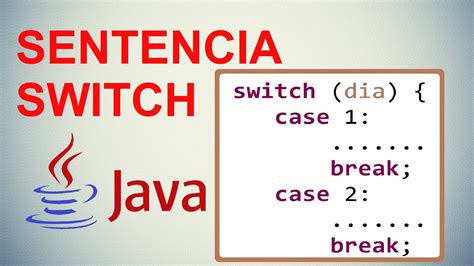 Estructura condicional múltiple sentencia Switch en Java YouTube