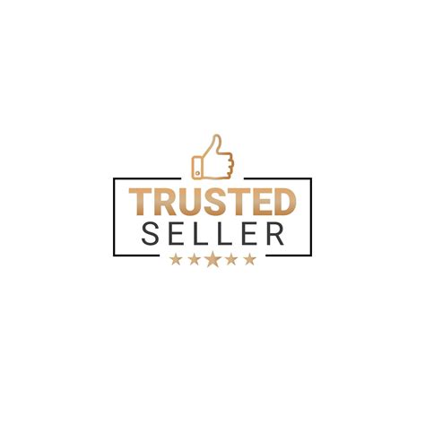 Trusted Seller Badge Black And Gold Colors 2385743 Vector Art At Vecteezy