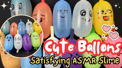 How To Make Cute Slime With Funny Ballons Satisfying Asmr Ballon Slime