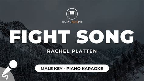 Fight Song Rachel Platten Male Key Piano Karaoke Youtube