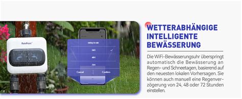 Rainpoint Bew Sserungscomputer Wlan Ausg Nge Intelligenter Garten