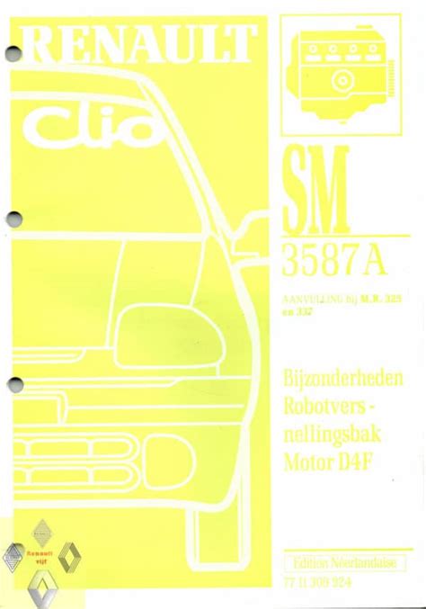 Gebruikt Boek Elektrische Schema Sm A Renault Clio Ii Visch Parts