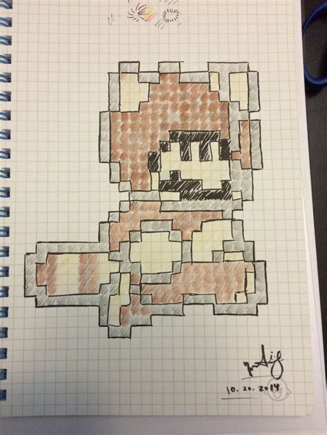 Tanooki Mario 8 Bit By Flashstep111 On Deviantart