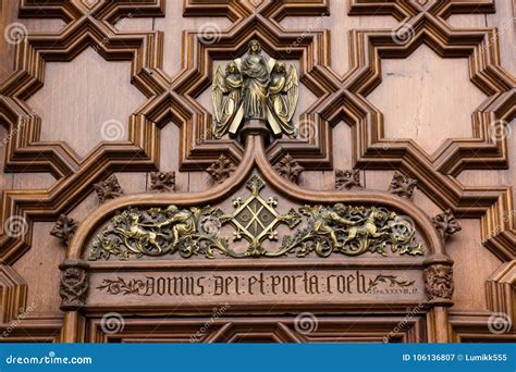 Barcelona Cathedral. Architecture Details Stock Image - Image of ...