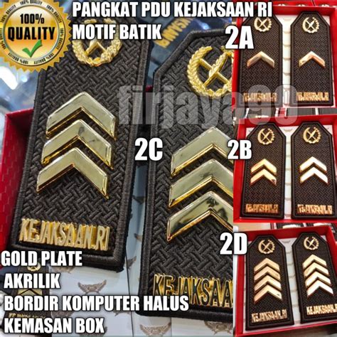 Jual Pangkat Pdu Kejaksaan Ri Gol A B C D Motif Batik Produk