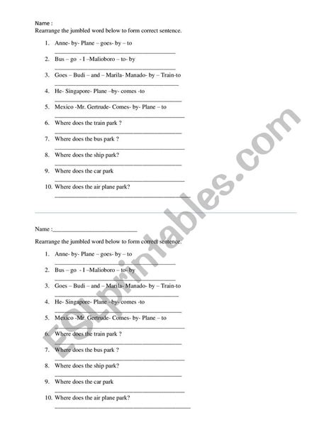 Jumble Word Esl Worksheet By Santi18