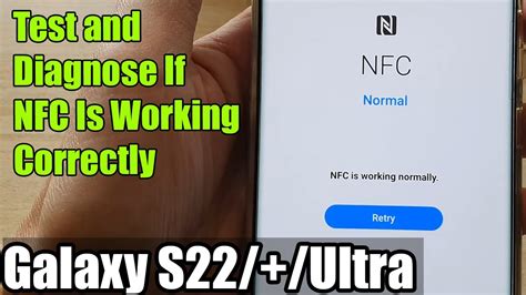 Galaxy S22 S22 Ultra How To Test Diagnose If NFC Is Working