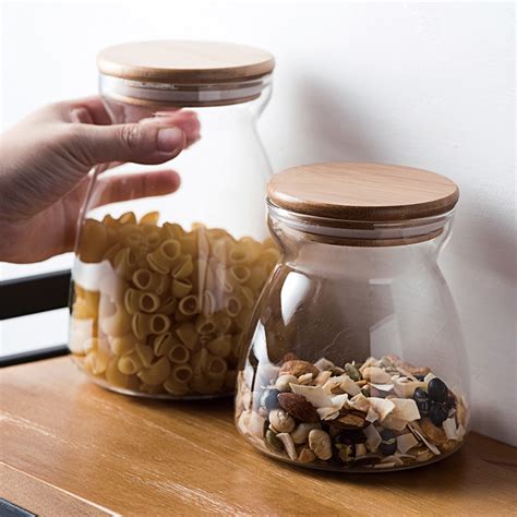 650 1000ml Borosilicate Food Grade Glass Storage Container With Sealed