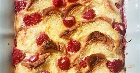 Raspberry Brioche Pudding Recipe By Alisons Kitchen Cookpad