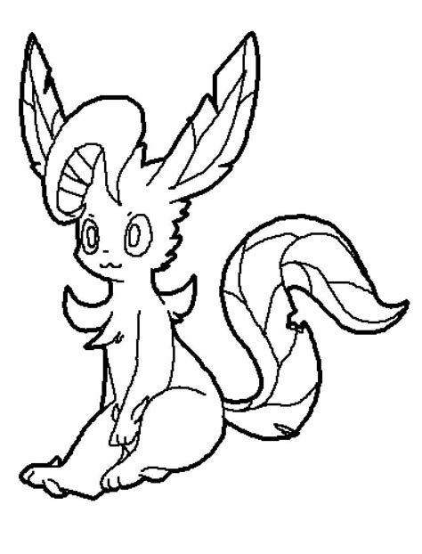 Desenhos De Leafeon Para Colorir Pintar E Imprimir Colorironlinecom