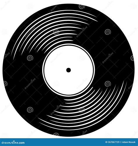 LP Vinyl Record Album Drawing, Illustration for Print Stock Illustration - Illustration of ...