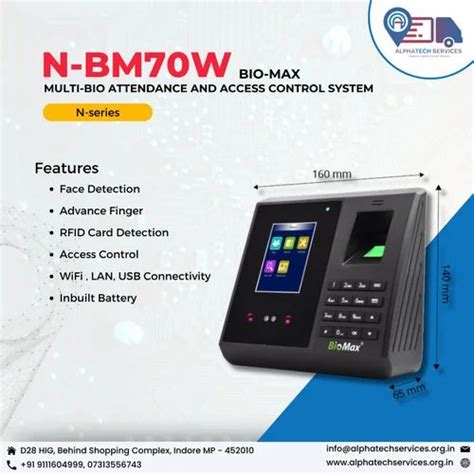 Fingerprint Recognition Biomax N Bm 70w Pro Multi Bio Attendance And