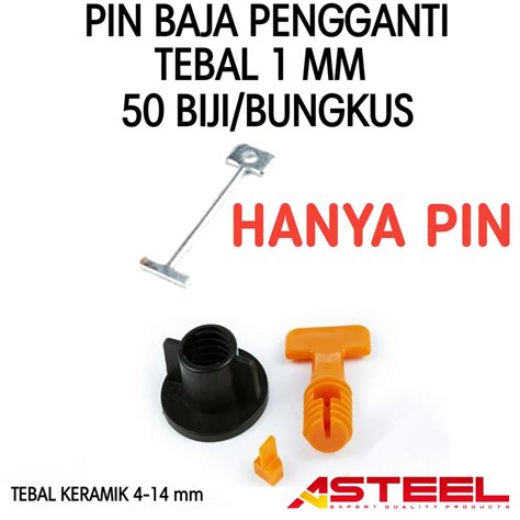 Jual Asteel Pin Baja Pengganti Tebal Mm Alat Perata Pasang Keramik