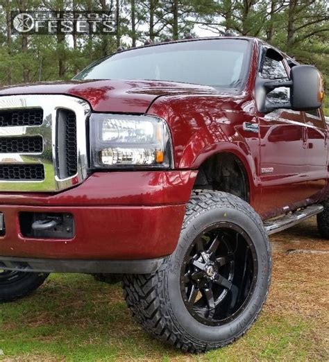 Wheel Offset 2004 Ford F 250 Super Duty Super Aggressive 3 5 Leveling Kit Custom Offsets