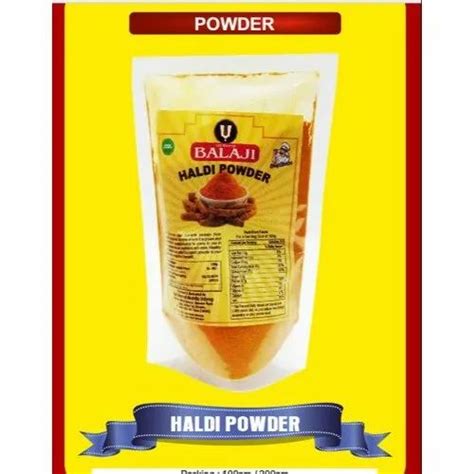 Balaji Haldi Powder Packaging Size 100 G Packaging Type Packets At