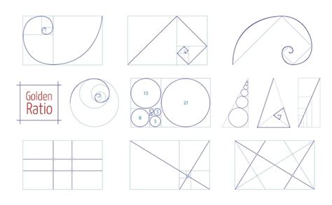 Proportions Du Nombre D Or Et Quilibre De La Composition Vecteur Premium