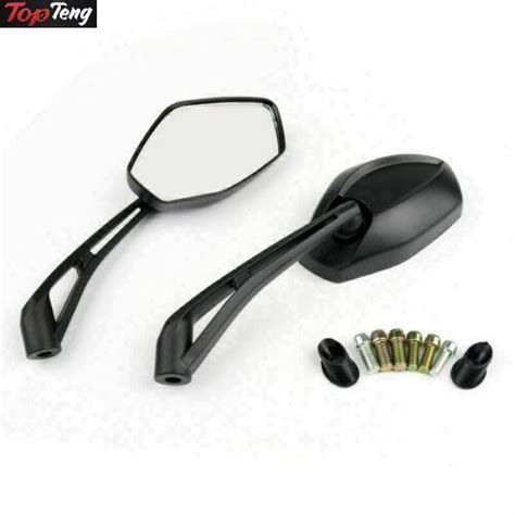 8mm 10mm Motorcycle Scooter Rearview Rear View Side Mirrors Cruiser