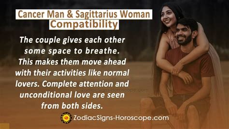 Cancer Man And Sagittarius Woman Compatibility In Love And Intimacy Zodiacsigns