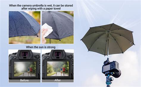 DSLR Mirrorless Camera Hot Shoe Umbrella Rain Cover Protector Sunshade For Canon Rebel T I T