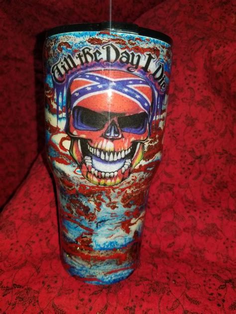 Confederate Skull Skull Confederate 30 Oz Tumbler