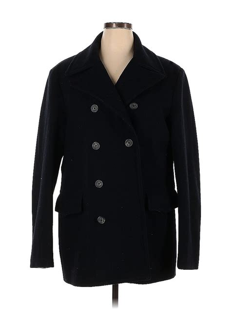 Michael Michael Kors Solid Black Wool Coat Size Xl 67 Off Thredup