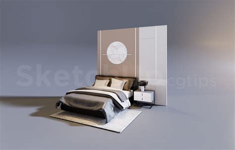 8457 Free Sketchup Bed Model Download