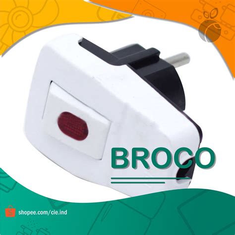 Jual Steker Saklar Broco Lampu Switch ON OFF Putih Shopee Indonesia