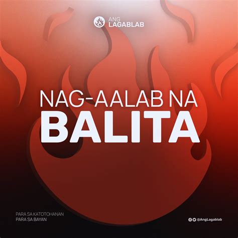 Ang Lagablab On Twitter Nag Aalab Na Balita Uupo Bilang Bagong