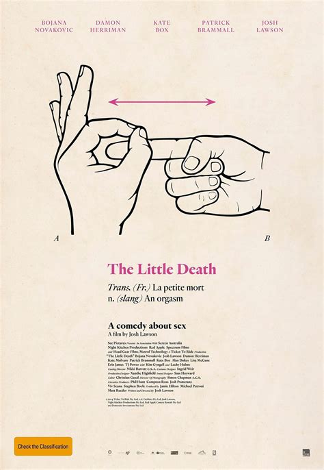 The Little Death (2014) movie poster - Fonts In Use