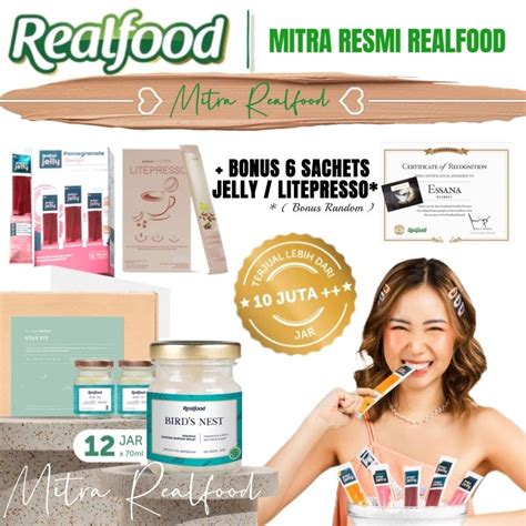 Jual Realfood Stay Fit Jar Free Realfood Jelly Minuman Sarang