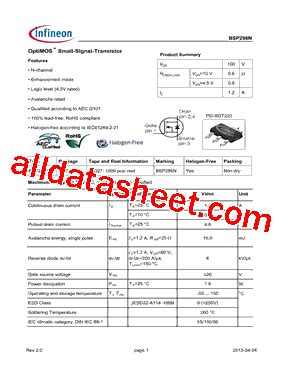 Bsp N Pdf Infineon Technologies Ag