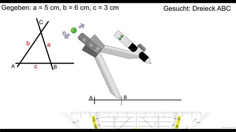 Konstruktion Dreieck Sss Youtube