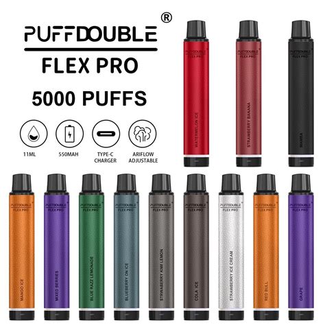 Original Qst Puff Double Flex PRO 5000 Puffs Disposable Vape Pen Hookah