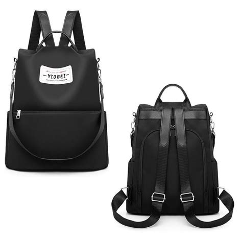 Mochila Bolsa Antifurto Feminino Tiracolo Juvenil Mochilinha Preto