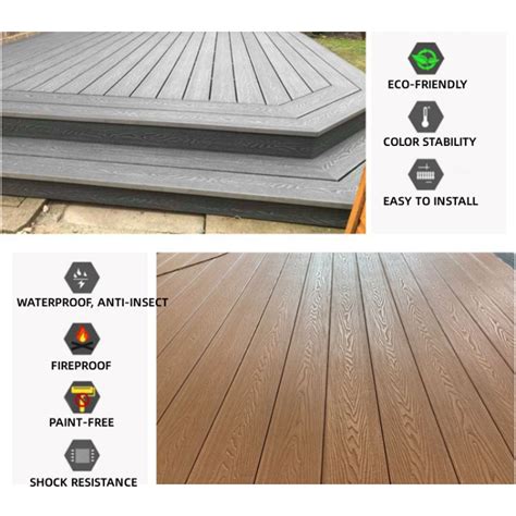 Tercel Non Warping Non Splitting Outdoor Easy Install Wood Plastic