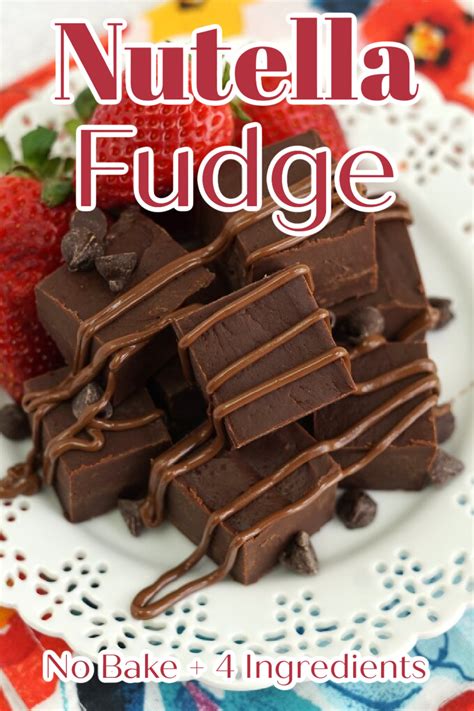 Nutella Fudge – Mildly Meandering