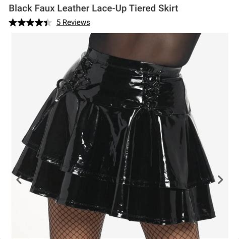Hot Topic Women S Black Skirt Depop