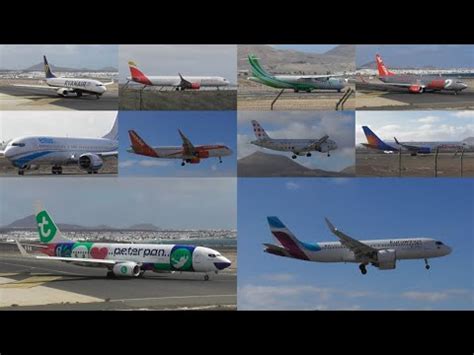 Arrecife Lanzarote Airport Plane Spotting Th February Youtube