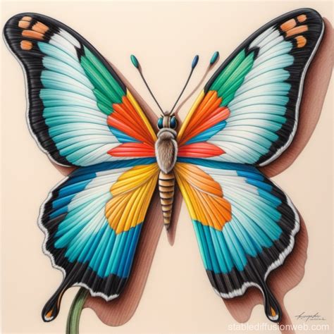 Butterfly Transformation Prompts Stable Diffusion Online